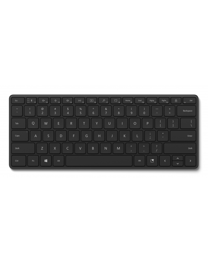 D-E layout - Microsoft Designer Compact Keyboard, Keyboard (Kolor: CZARNY (matt)) główny