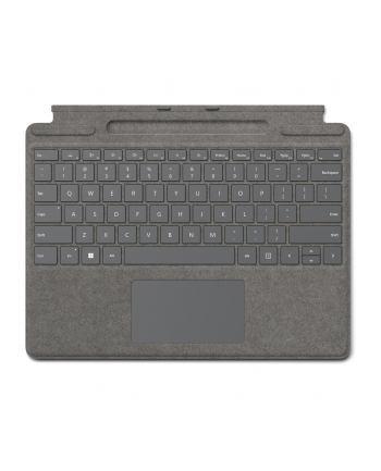 D-E layout - Microsoft Surface Pro Signature Keyboard, keyboard (platinum, for Surface Pro 8 and Surface Pro X)
