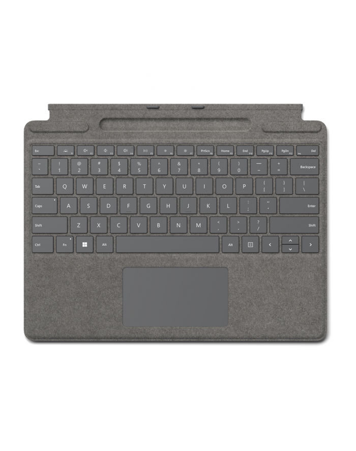 D-E layout - Microsoft Surface Pro Signature Keyboard, keyboard (platinum, for Surface Pro 8 and Surface Pro X) główny