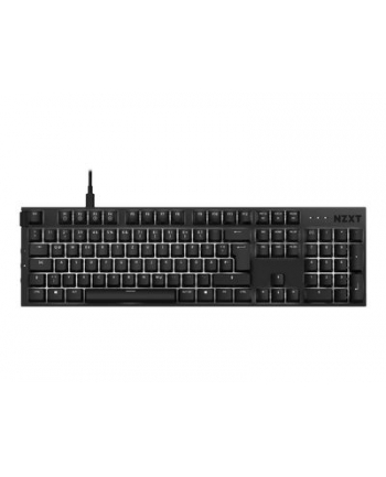 NZXT FUNCTION, gaming keyboard (Kolor: CZARNY, Gateron Red, hot-swap) układ niemiecki (DE) QWERTZ