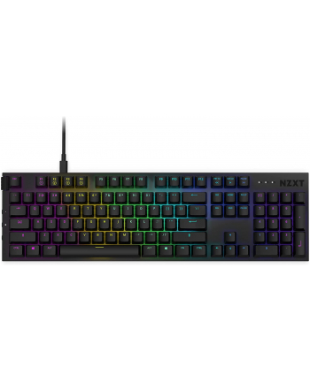 NZXT FUNCTION, gaming keyboard (Kolor: CZARNY, Gateron Red, hot-swap) układ niemiecki (DE) QWERTZ