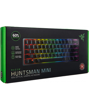 D-E layout - Razer Huntsman Mini, gaming keyboard (Kolor: CZARNY, Razer Linear Optical (Red))