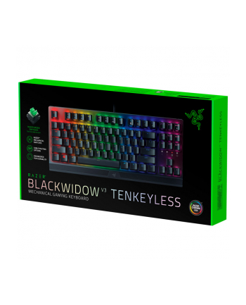 D-E layout - Razer Blackwidow V3 Tenkeyless Gaming Keyboard (Black, Razer Green) nr 1
