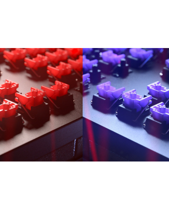 D-E layout - Razer Huntsman V2, gaming keyboard (Kolor: CZARNY, Razer Clicky Optical (Purple))