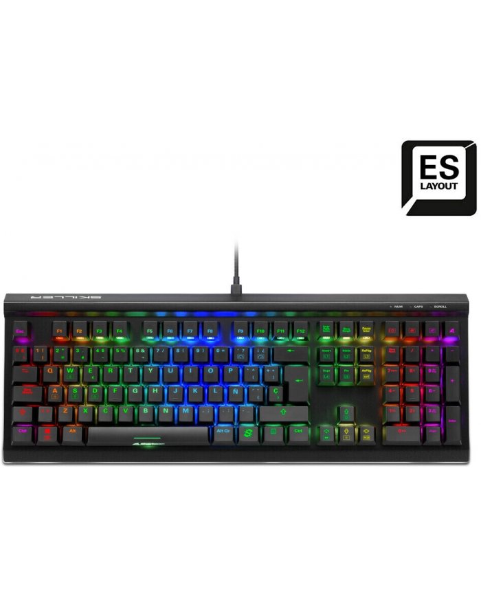 D-E layout - Sharkoon SKILLER SGK60, gaming keyboard (Kolor: CZARNY, ES layout, Kailh BOX Red) główny