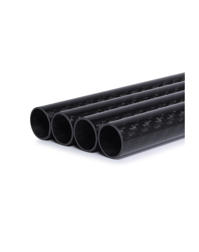 Alphacool Carbon HardTube 16mm 4x 80cm, tube (Kolor: CZARNY, set of 4) główny