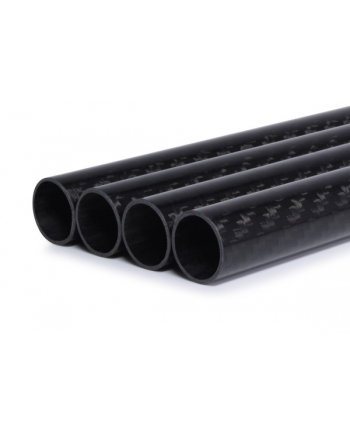 Alphacool Carbon HardTube 16mm 4x 80cm, tube (Kolor: CZARNY, set of 4)