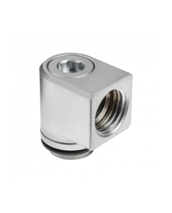 EKWB EK-Quantum Torque Micro Rotary 90° - Satin Titanium, connection (titanium)