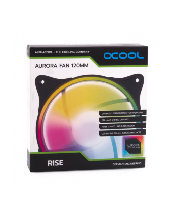 Alphacool Rise Aurora 120mm Fan 120x120x25mm, Case Fan (Kolor: BIAŁY) nr 1