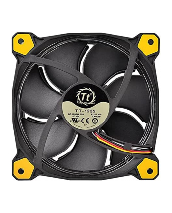 Thermaltake Riing 14 LED Yellow 140x140x25, case fan (Kolor: CZARNY/yellow)