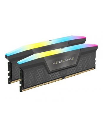 Corsair DDR5 - 64GB - 5200 - CL - 40 - Dual Kit, memory (Kolor: CZARNY, CMH64GX5M2B5200C40, Vengeance RGB, for AMD)