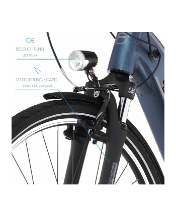 fischer die fahrradmarke FISCHER Bicycle CITA 2.1i (2022), Pedelec (blue, 41 cm frame, )