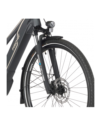 fischer die fahrradmarke FISCHER bicycle Viator 5.0i women (2022), Pedelec (grey, 44 cm frame, 28)