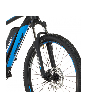 fischer die fahrradmarke FISCHER Bicycle Montis 2.1 (2022), Pedelec (Kolor: CZARNY (matt)/blue, 48 cm frame, 27.5)