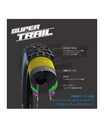 Schwalbe Hans Dampf Super Trail, tires (Kolor: CZARNY, ETRTO: 65-584)