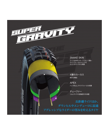 Schwalbe Big Betty Super Gravity, tires (Kolor: CZARNY/brown, ETRTO: 62-584)