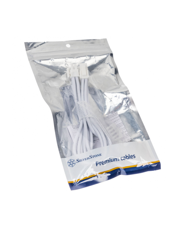 silverstone technology SilverStone power supply extension cable SST-PP07E-EPS8W-V2, EPS 12V 8pin (4+4) (Kolor: BIAŁY, 30cm) główny