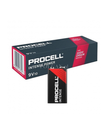 Duracell Procell Alkaline Intense Power 9V, battery (10 pieces, E block (9 volt block))