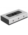 DeLOCK switch jack 3.5mm 2 port manual bidirectional, switch (grey/Kolor: CZARNY) - nr 27
