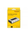 DeLOCK switch jack 3.5mm 2 port manual bidirectional, switch (grey/Kolor: CZARNY) - nr 33