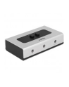DeLOCK switch jack 3.5mm 2 port manual bidirectional, switch (grey/Kolor: CZARNY) - nr 34