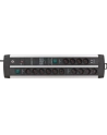 Brennenstuhl Premium-protection -Line Duo gaming power strip 14-way (Kolor: CZARNY/silver, 120,000 A surge protection , 2x USB-A, 3 meters) - nr 6