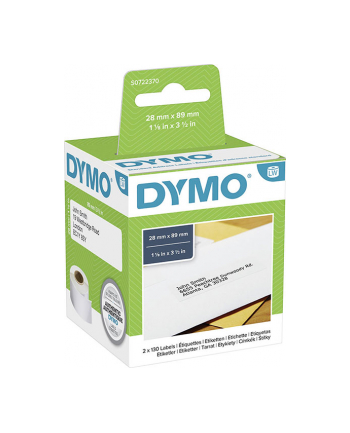 Etykiety Dymo EL40/EL330 adresowe 89x29mm 2x130szt.