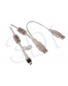 KABEL USB 2.0 2x A M-mini 5PIN (CANON) 0.8M - nr 4