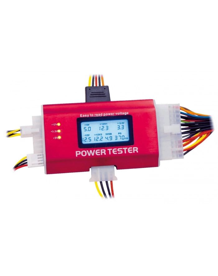 TESTER ZASILACZY ATX  BTX  ITX (wyświetlacz LCD) główny