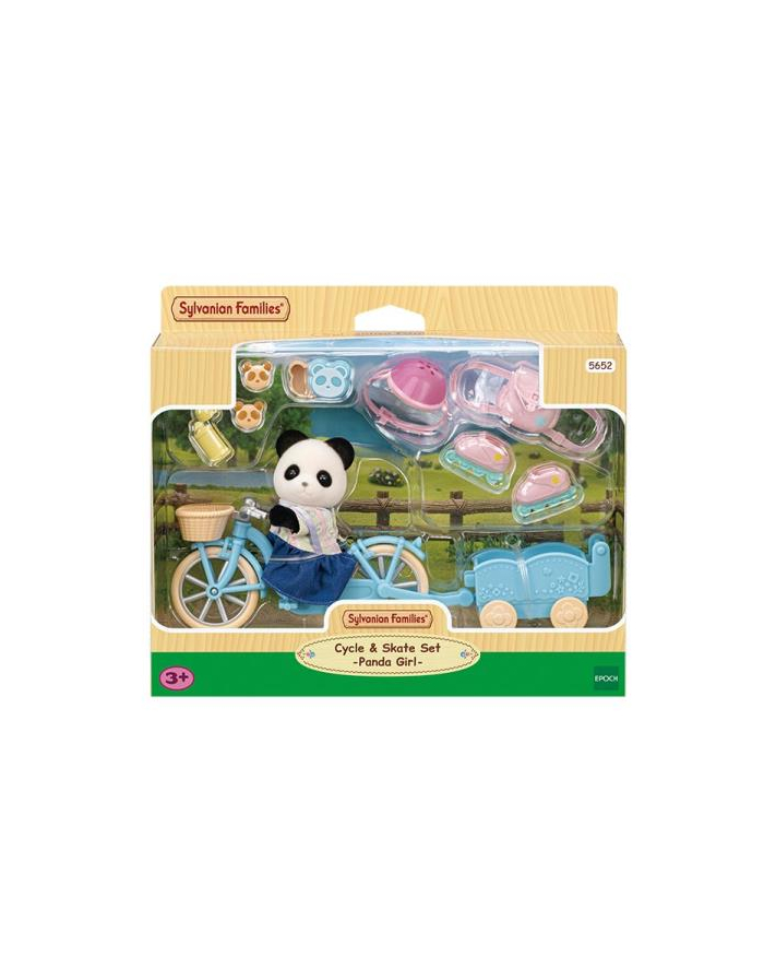 sylvanian families - epoch SYLVANIAN Wycieczka rowerowa misia Pandy 05652 główny