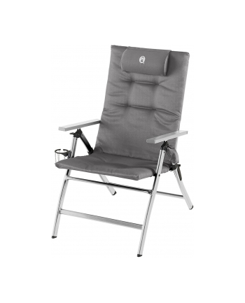 Coleman 5 Position Padded Recliner Chair 2000038333, camping deck chair (grey/silver)