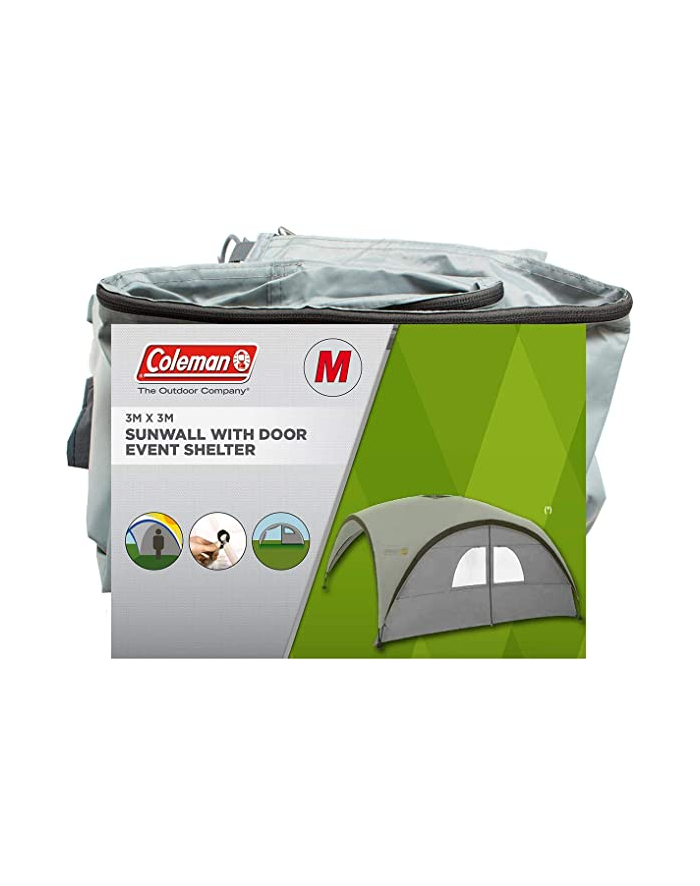 Coleman Sunwall M, side wall with door for Event Shelter Pro M 3m, side panel (silver) główny