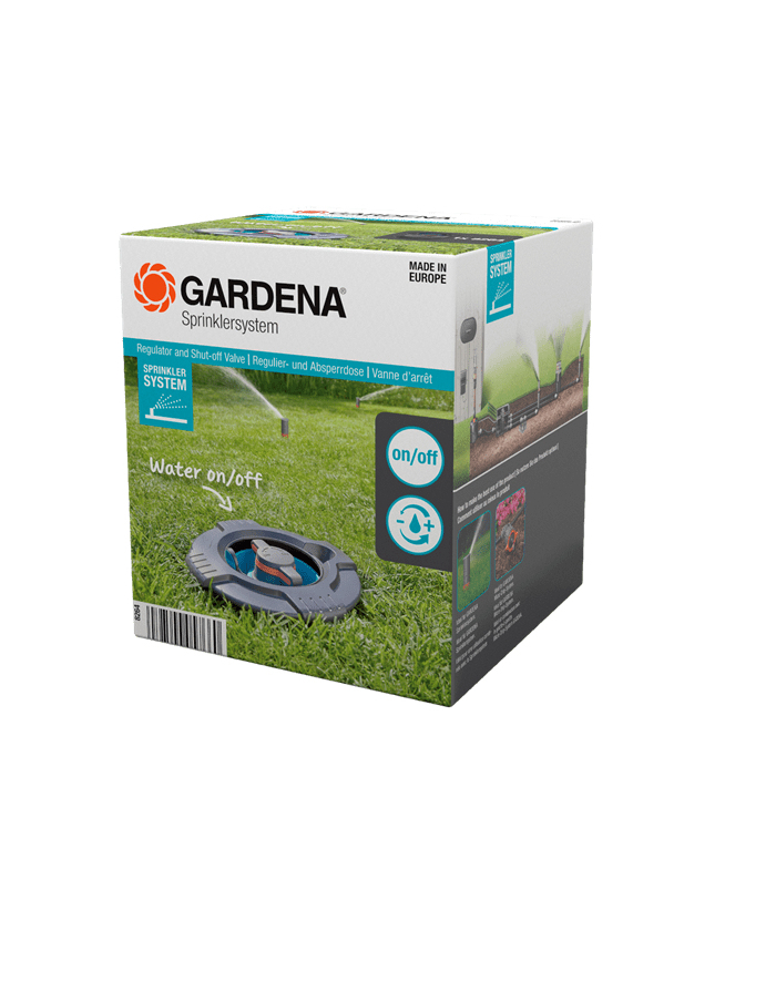 Gardena Sprinklersystem Regulating and Shut-off Box, Regulating Valve (grey) główny