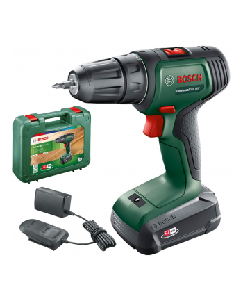 bosch powertools Bosch Cordless drill UniversalDrill 18V (green/Kolor: CZARNY, Li-ion battery 1.5Ah, case)