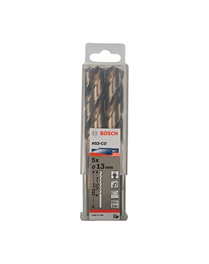 bosch powertools Bosch Metal twist drill HSS-Co, DIN 338,  13.0mm (5 pieces, working length 101mm) główny