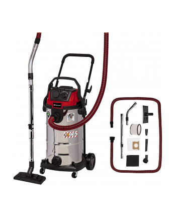 Einhell TE-VC 2340 SACL, wet/dry vacuum cleaner (burgundy red/stainless steel)