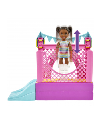 Mattel Barbie Skipper Babysitters Inc. Bouncy Castle with Skipper Toddler and Accessories Backdrop (Doll House, Barbie Dream House with Accessories)