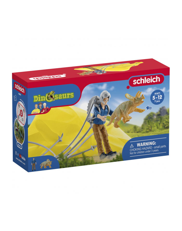 Schleich Dinosaurs Dino parachute rescue, play figure główny