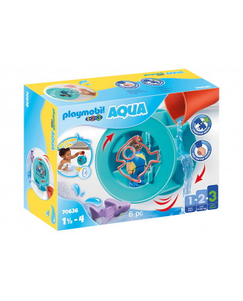 Playmobil Water whirl wheel with baby shark, Figure Toy 70636