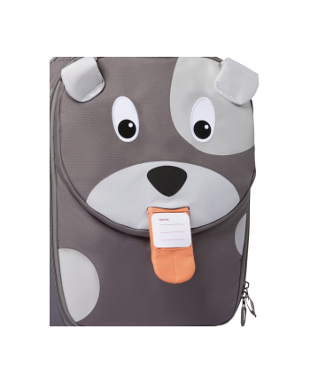 Affenzahn childrens suitcase Hugo dog, trolley (grey)