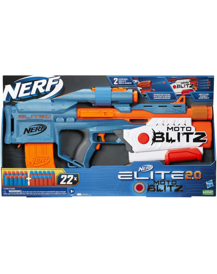 Hasbro Nerf Elite 2.0 Motoblitz CS-10, Nerf Gun (blue-grey/orange) główny