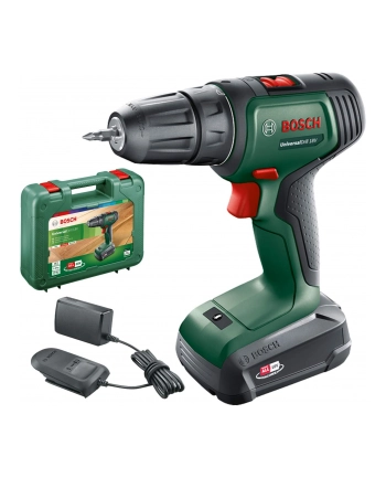 bosch powertools Bosch Cordless drill UniversalDrill 18V (green/Kolor: CZARNY, Li-ion battery 1.5Ah, case) nr 1