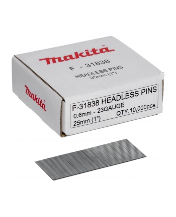 Makita pins F-31838, for pintacker, 0.6 x 25mm, nail (10,000 pieces) nr 1