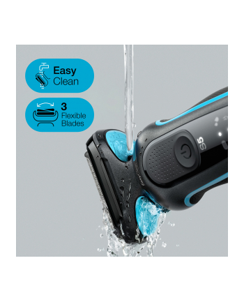 Braun Series 5 51-M1000s, razor (Kolor: CZARNY/turquoise) nr 1