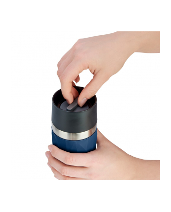 Emsa Travel Mug Compact thermal mug 0.3 liters (dark blue, screw cap)