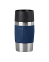 Emsa Travel Mug Compact thermal mug 0.3 liters (dark blue, screw cap) - nr 1