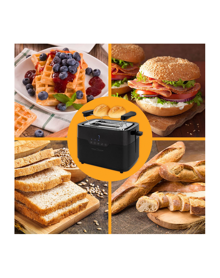 ProfiCook PC-TA 1244, toaster (Kolor: CZARNY/Kolor: CZARNY (matt)) główny