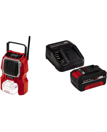 Einhell TC-RA 18 Li BT - Solo, construction site radio (red/Kolor: CZARNY, Bluetooth)