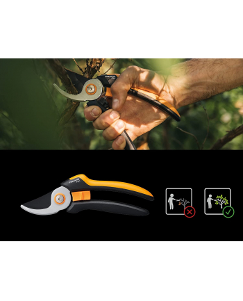 Fiskars Solid L Bypass Secateurs P341 (orange/Kolor: CZARNY)