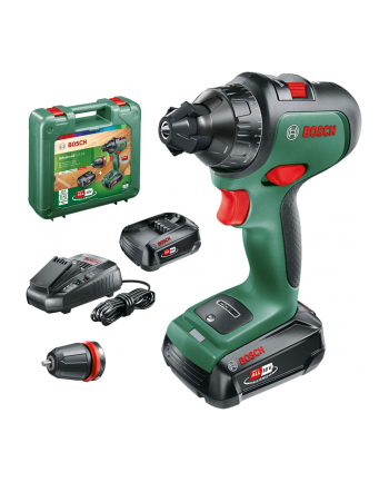 bosch powertools Bosch Cordless Drill AdvancedDrill 18 (green/Kolor: CZARNY, 2x Li-Ion battery 2.5Ah, case) nr 1